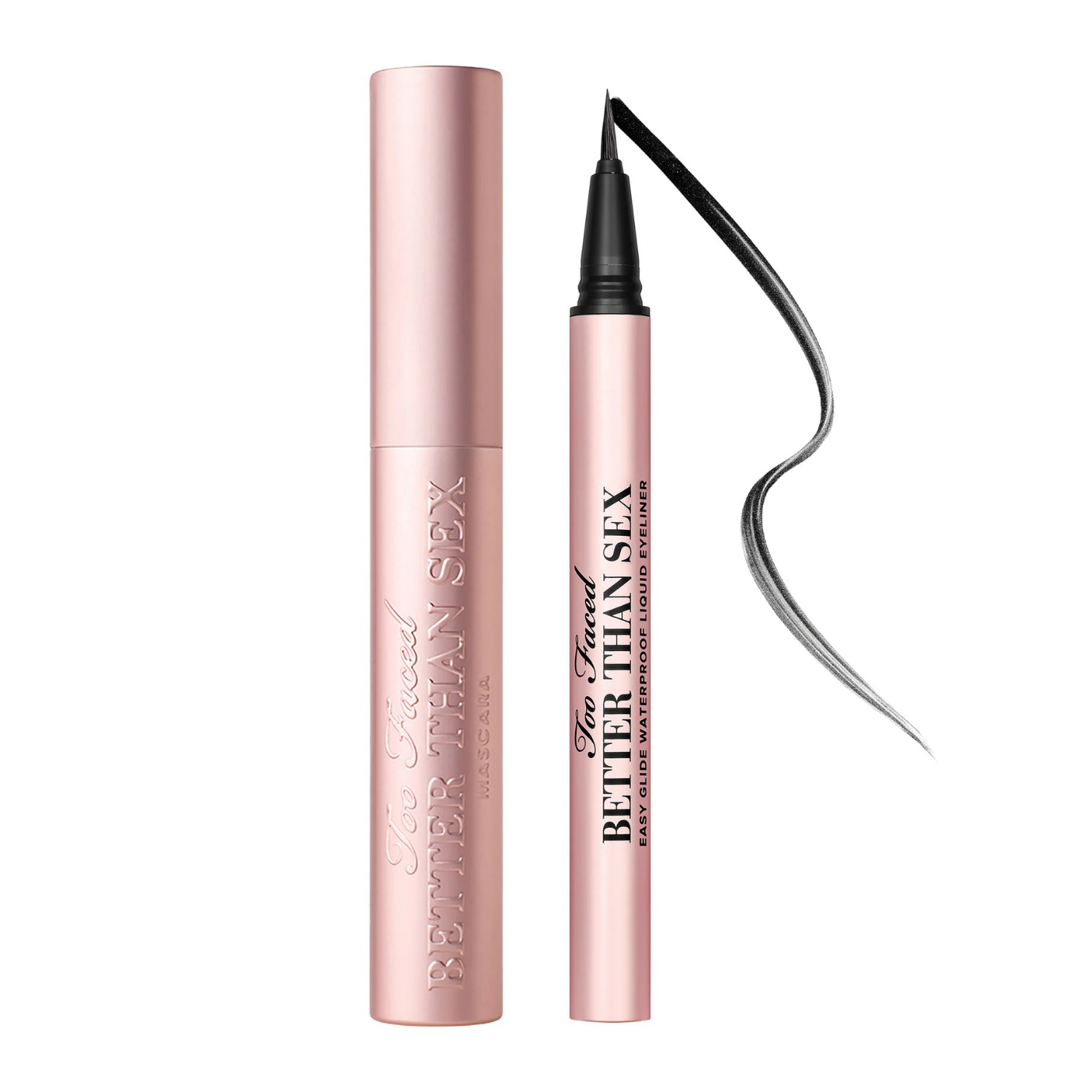 Too Faced Set Better Than Sex Mascara + Delineador.