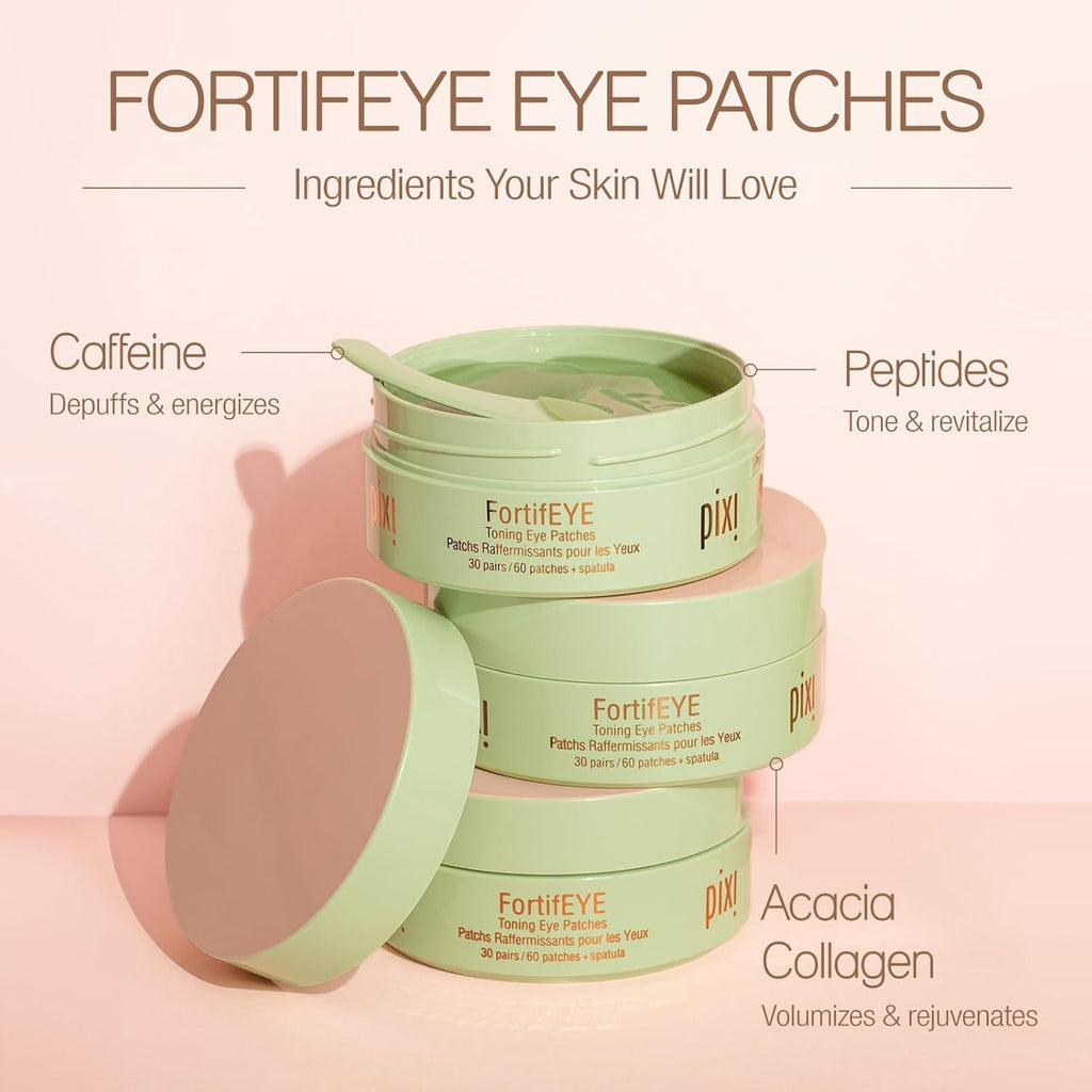 Pixi FortifEYE Parches De Hidrogel Tonificantes y Reafirmantes.