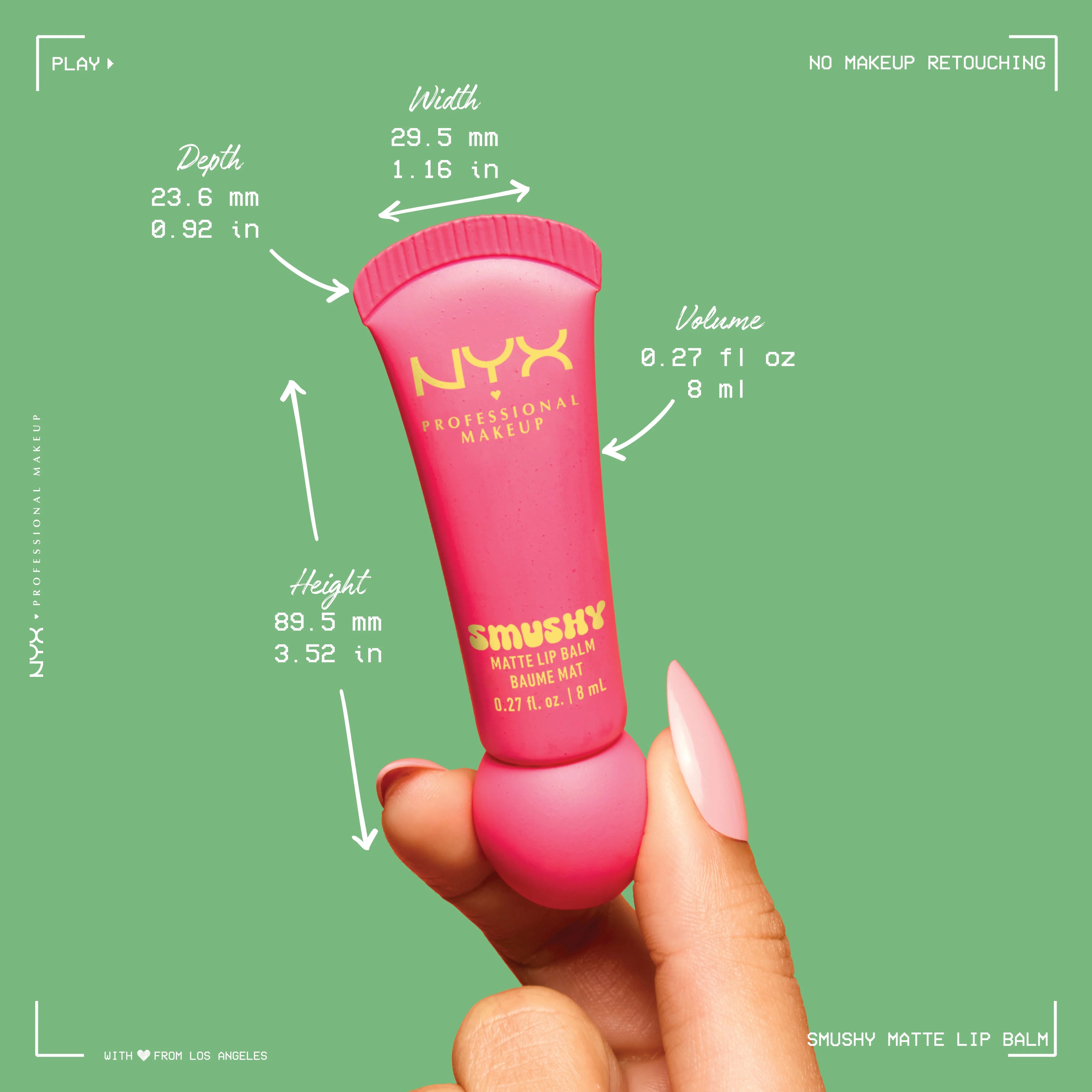 Nyx Smushy Matte Lip Balm.