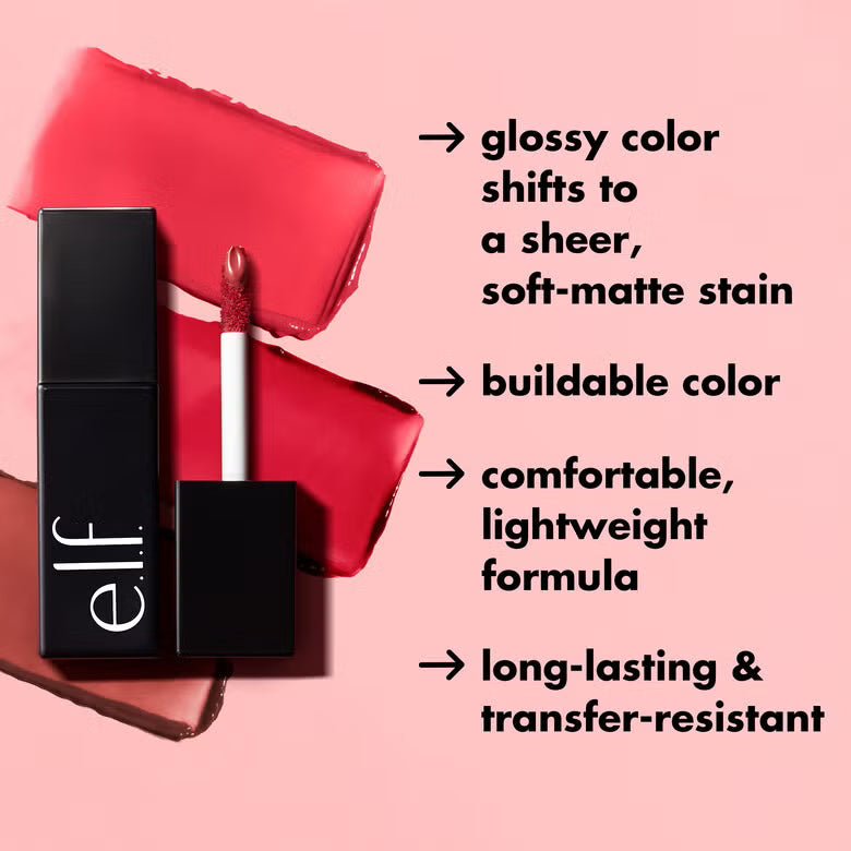 Elf Glossy Lip Stain Tinta de Labios de Larga Duración.
