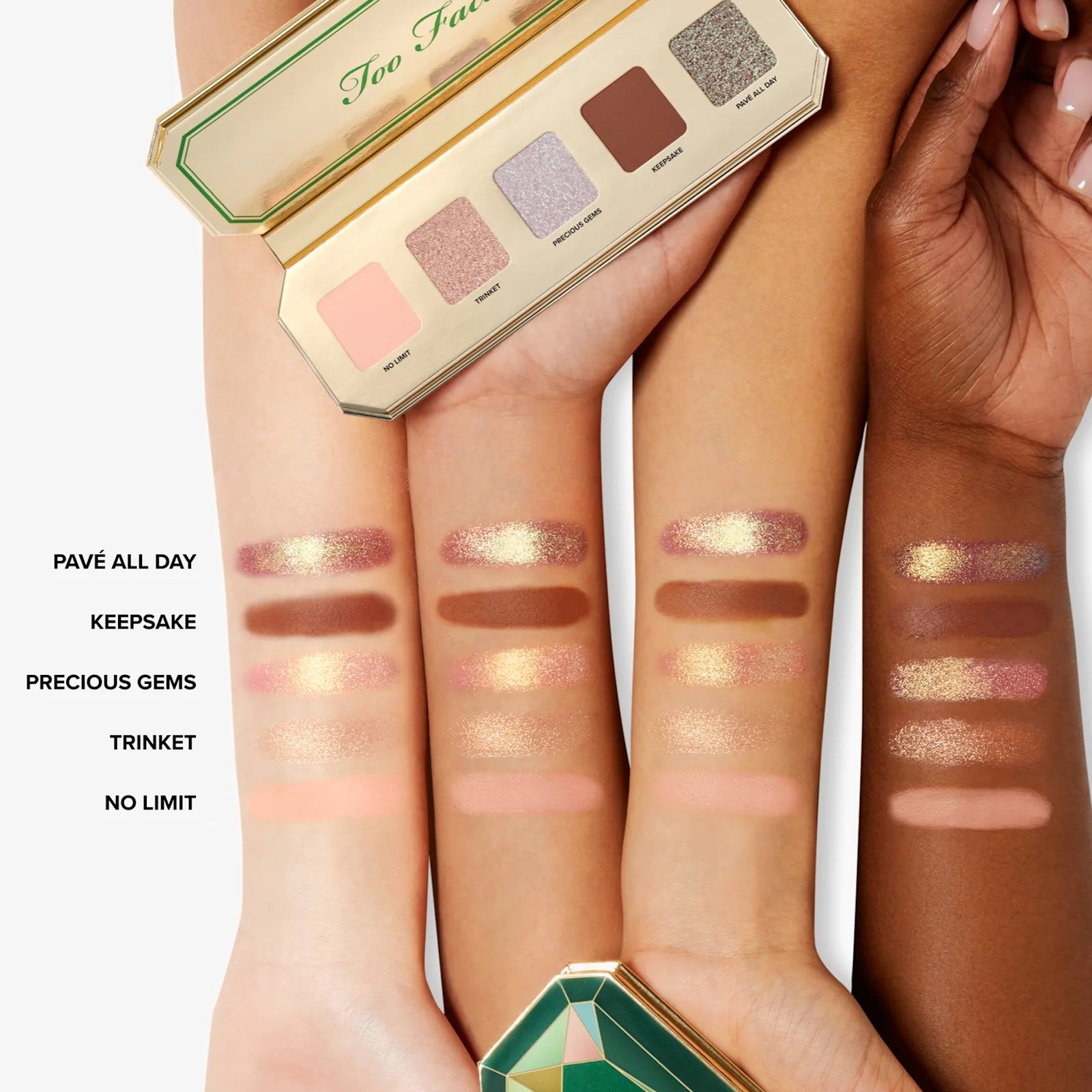 Too Faced Paleta de Sombras Gems.