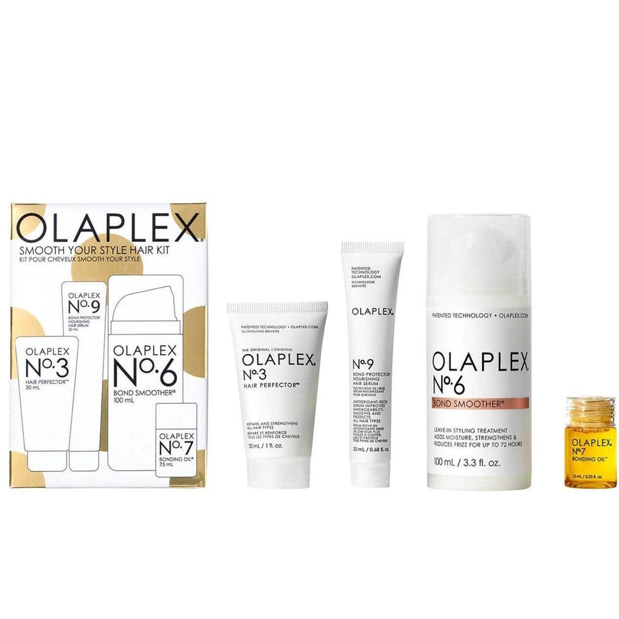 Olaplex Smooth Your Hair Kit.