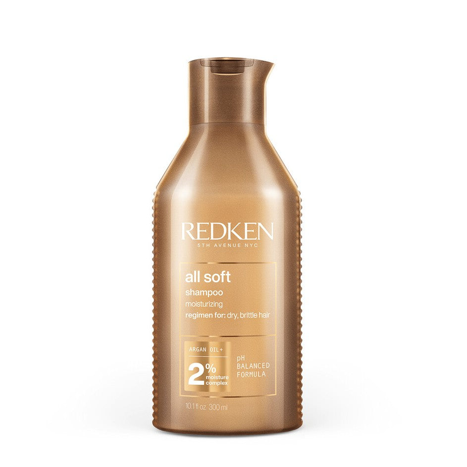 Redken All Soft Shampoo Hidratante y Reparador.