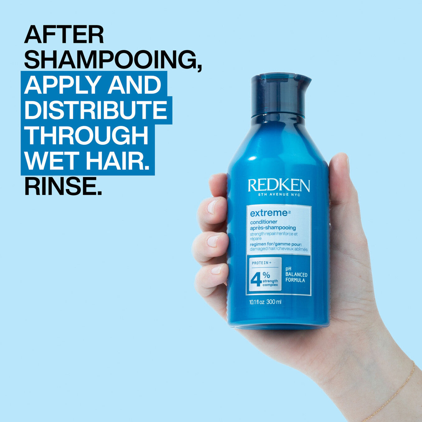 Redken Extreme Acondcionador Fortalecedor y Ultra Reparador.