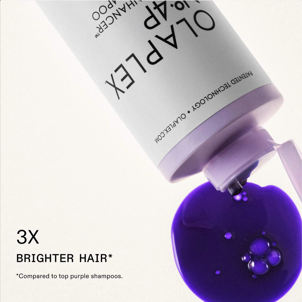 Olaplex N°4P Shampoo Morado Hidratante, Matificante y Abrillantador Para Cabello Rubio.