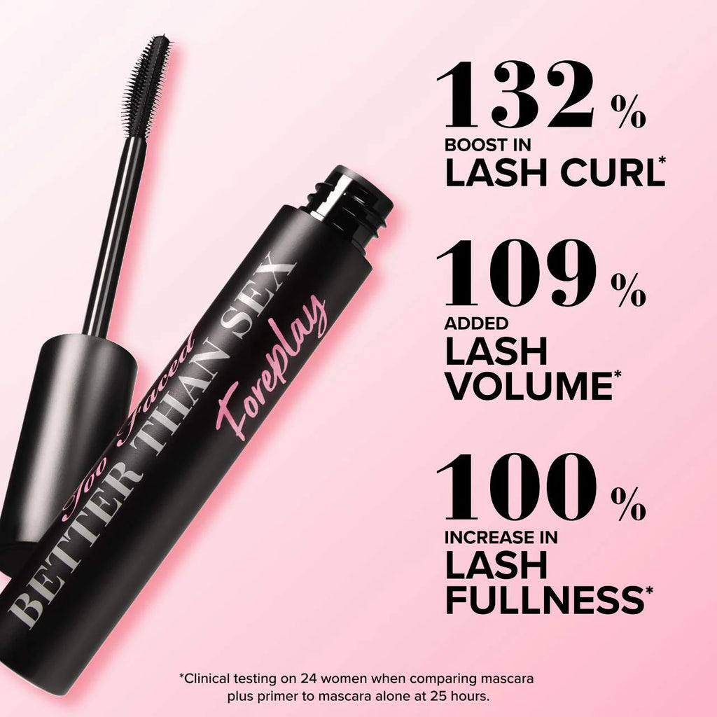 Too Faced Better Than Sex Primer Foreplay Mascara Waterproof.