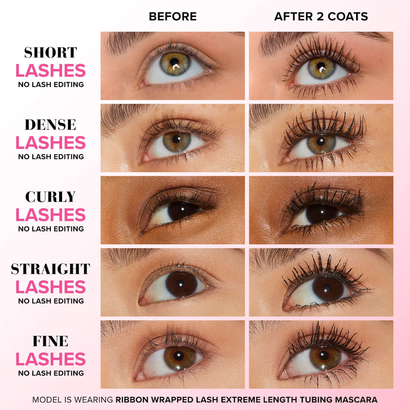 Nueva! Too Faced Ribbon Wrapped Lash Extreme Mascara.
