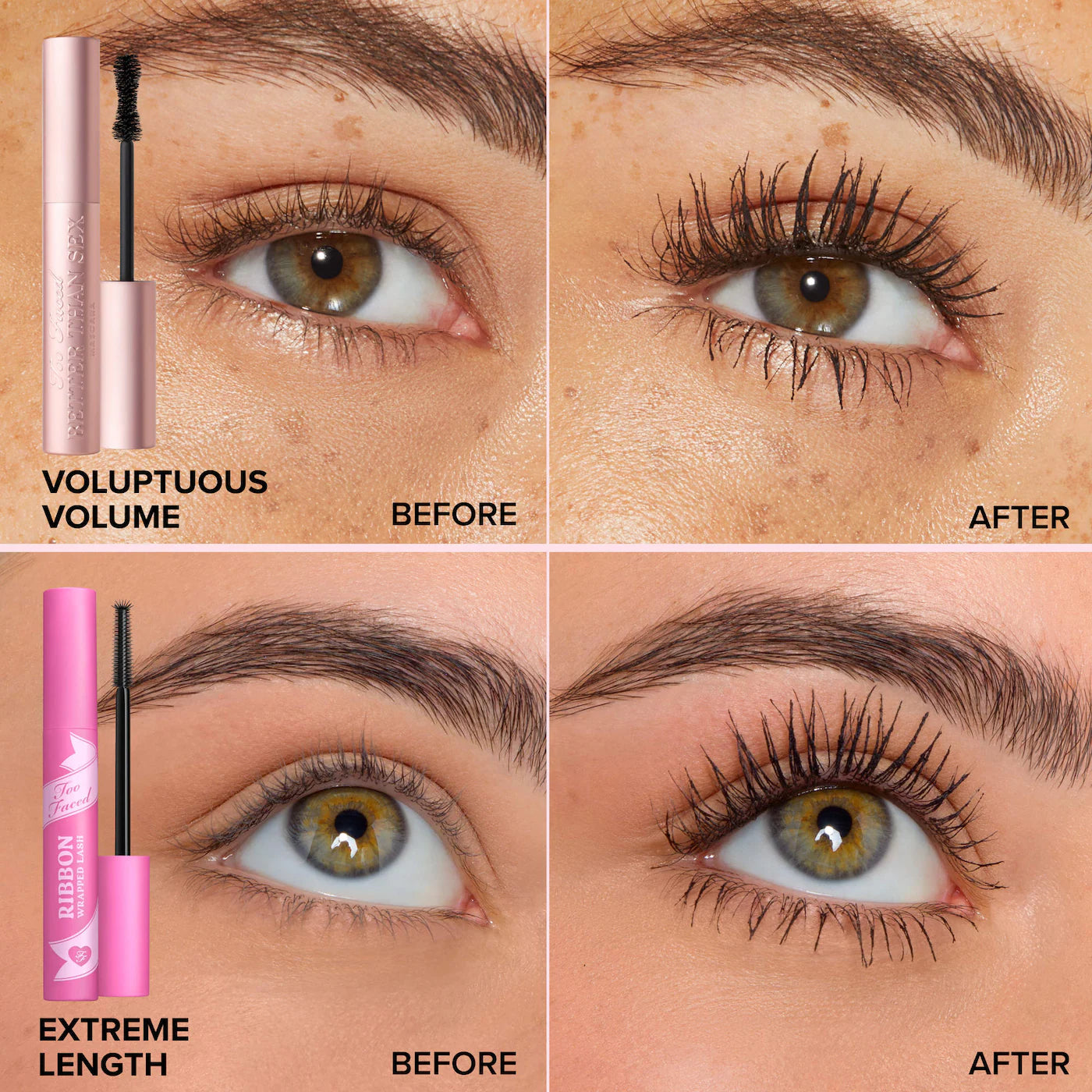 Nueva! Too Faced Ribbon Wrapped Lash Extreme Mascara.