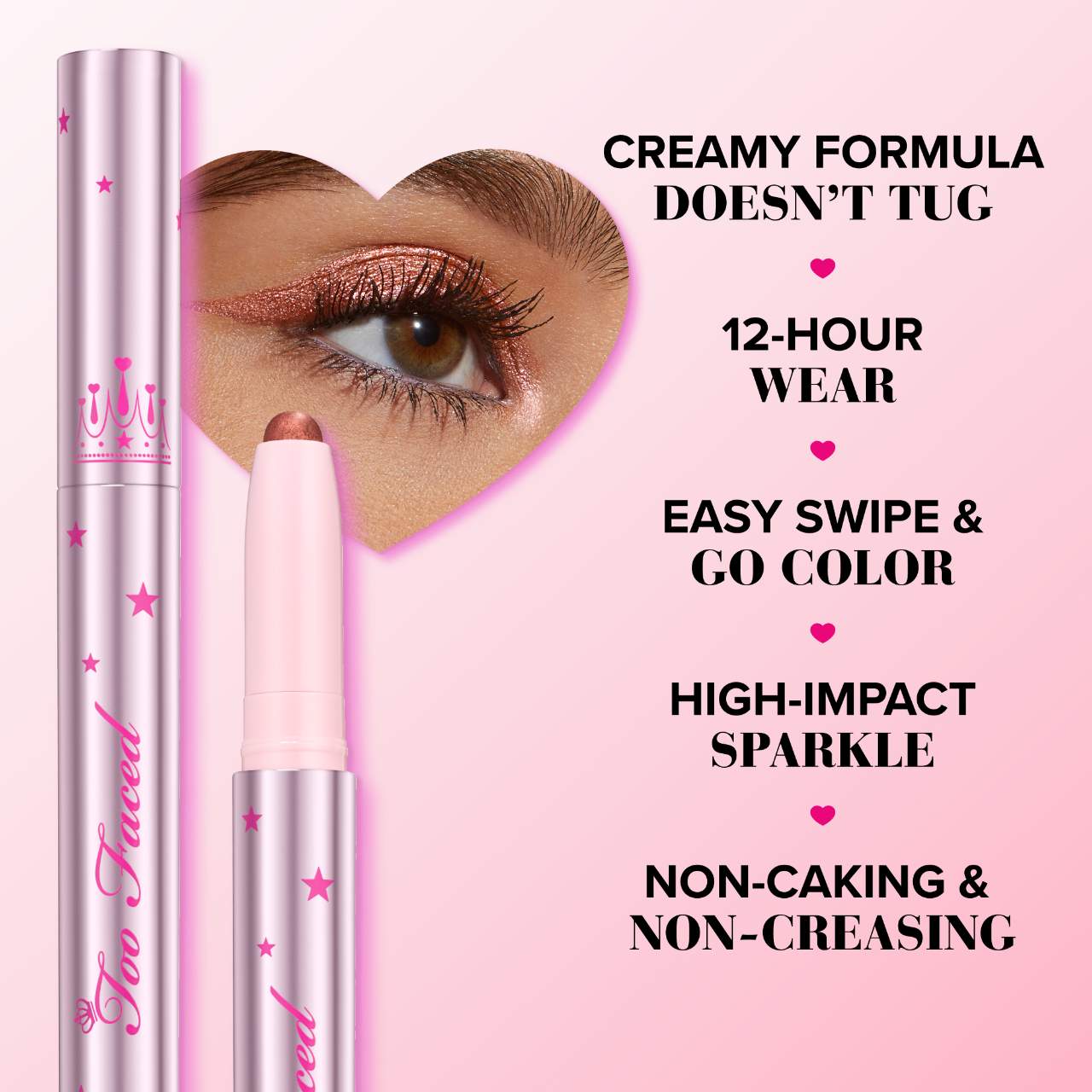 Too Faced Quickie Queen Sombra En Crema Stick Multiusos.