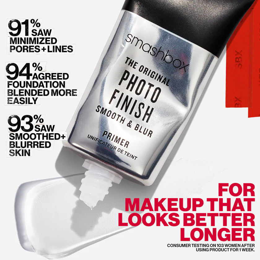Primer Smashbox Photo Finish Minimizador de Poros Infundido con Vitamina A y E.