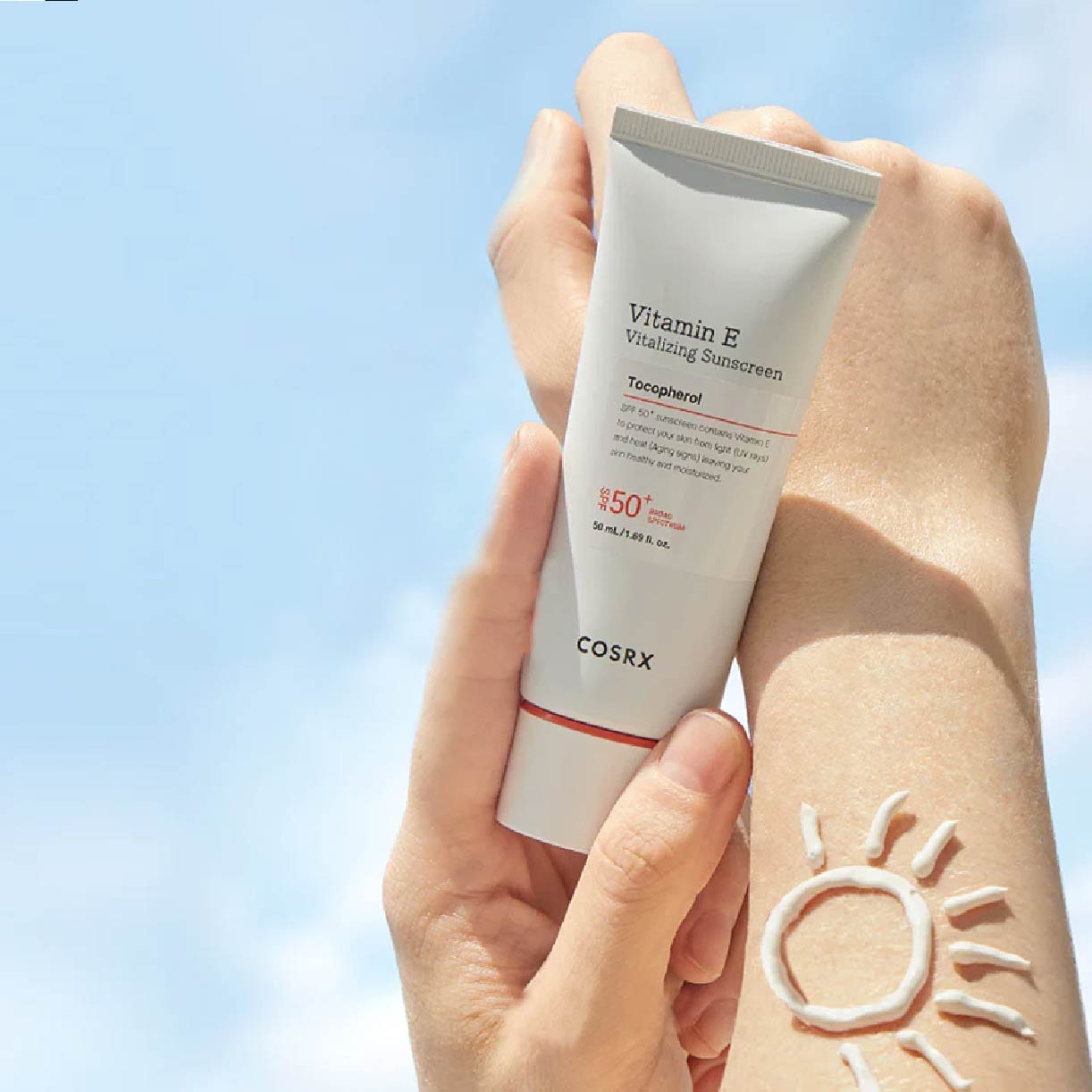 Cosrx SPF50+ Con Vitamina E Protector Solar Vitalizante.